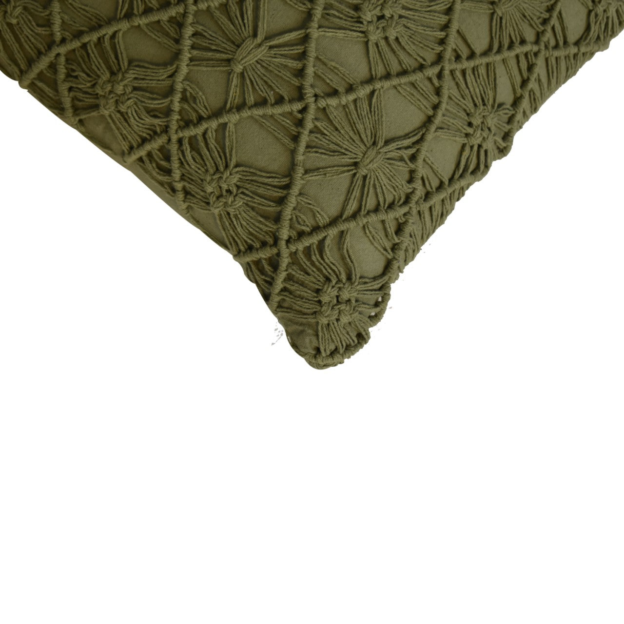 Amalfi Set of 2 Green Handwoven Cushion Covers