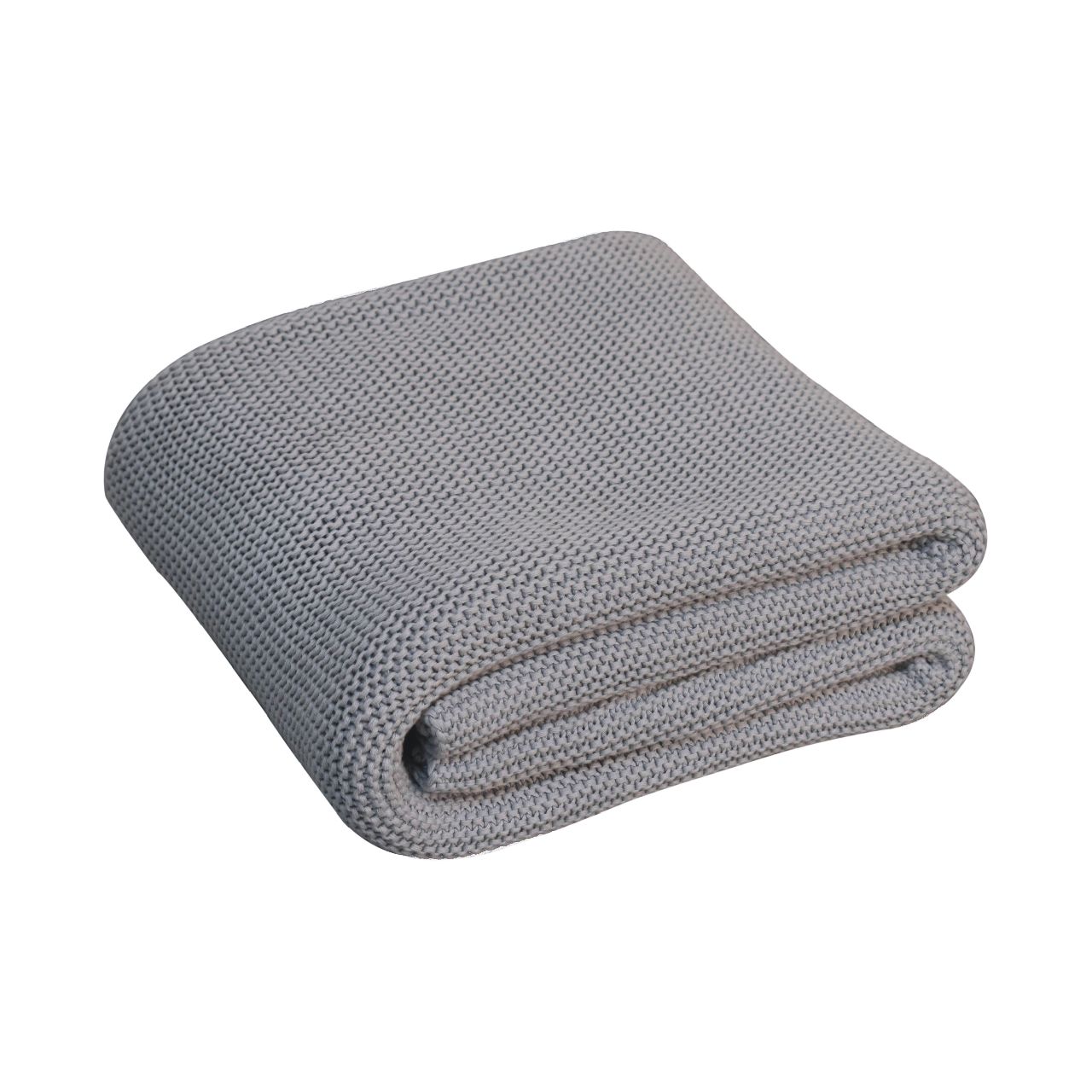 Pa Tung Double Grey Knitted Throw