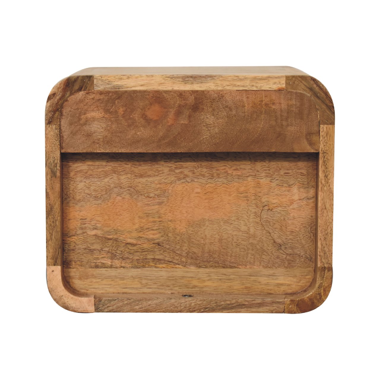 Parma Mini Oak Mango Wood Floating Open Bedside Table