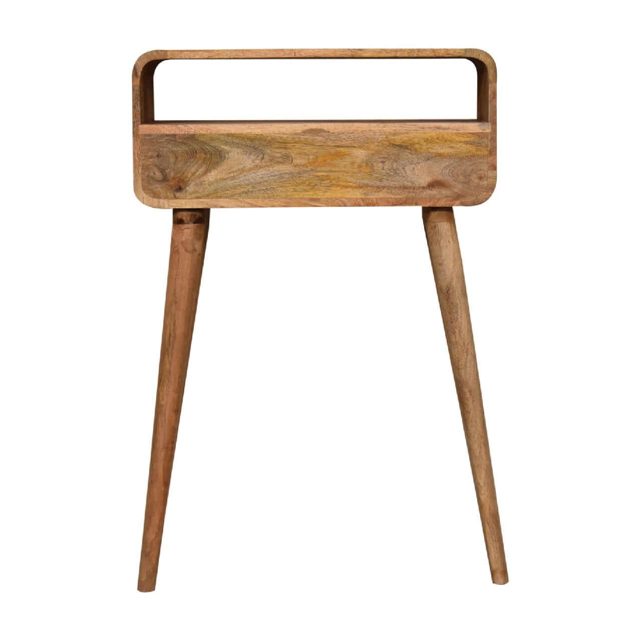 Peschiera Mini Curved Oak Mango Wood Console Table