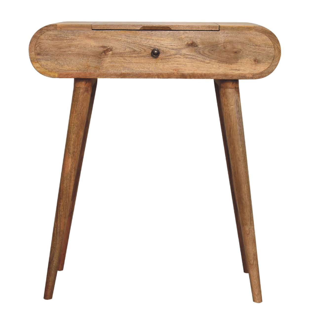 Parma Mini Oak Mango Wood Round Dressing Table