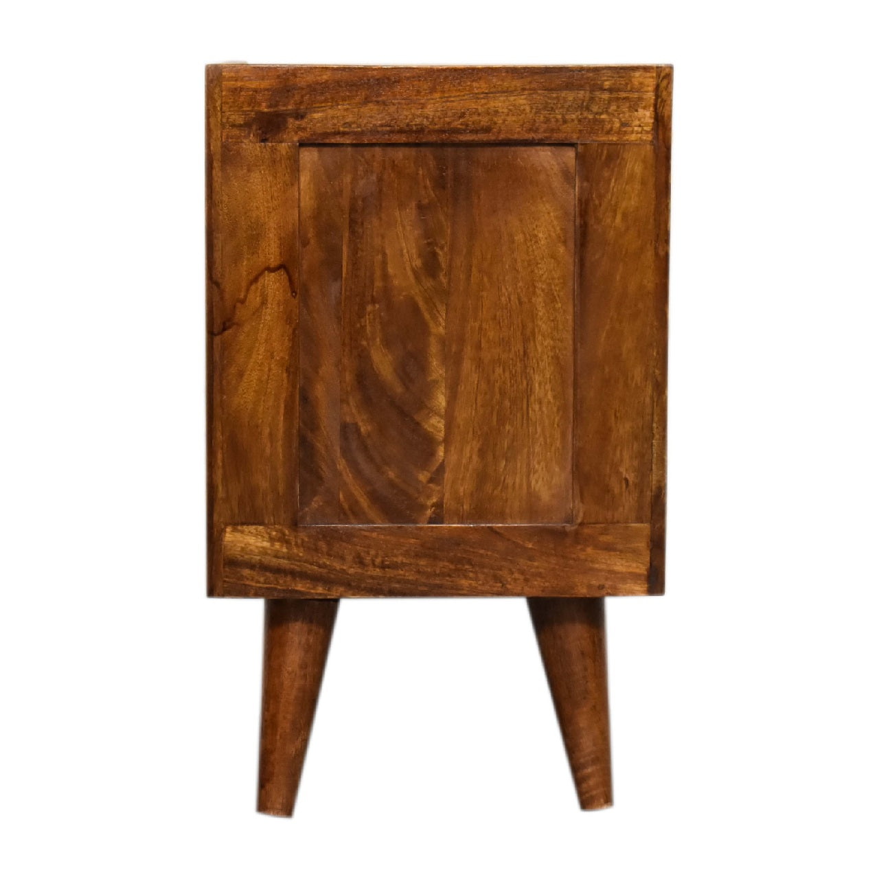 Bolzano Art Deco Mini Gold 1 Drawer Bedside Table Mango Wood