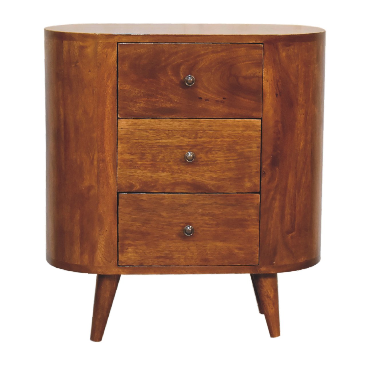 Olbia Mini Chestnut Mango Wood Cabinet 3 Drawers