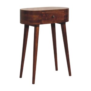 Chioggia Mini Chestnut Mango Wood Console Table with Drawer