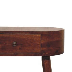 Chioggia Mini Chestnut Mango Wood Console Table with Drawer