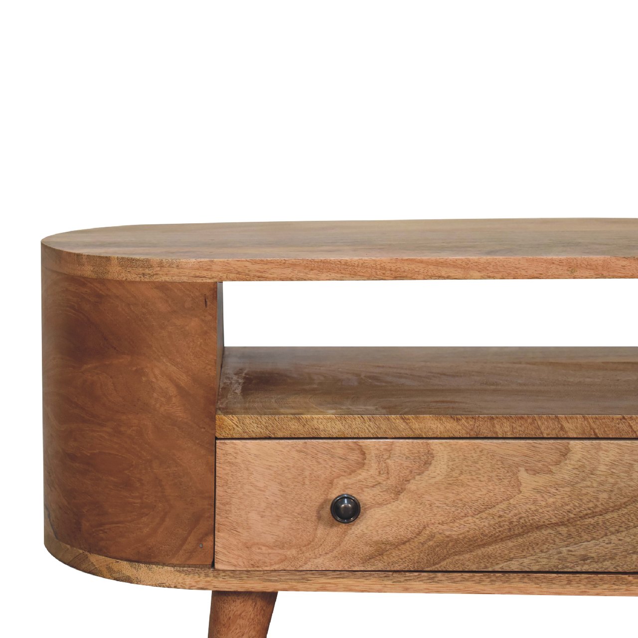 Moustiers Sainte Marie Small Rounded Mango Wood Entertainment Unit