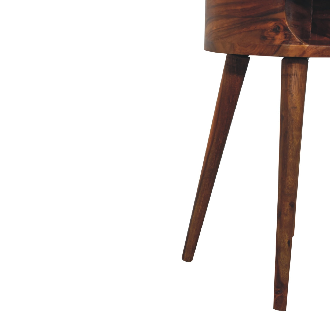 Khrai Open Honey Mango Wood Bedside Table