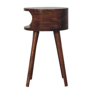 Khrai Open Honey Mango Wood Bedside Table