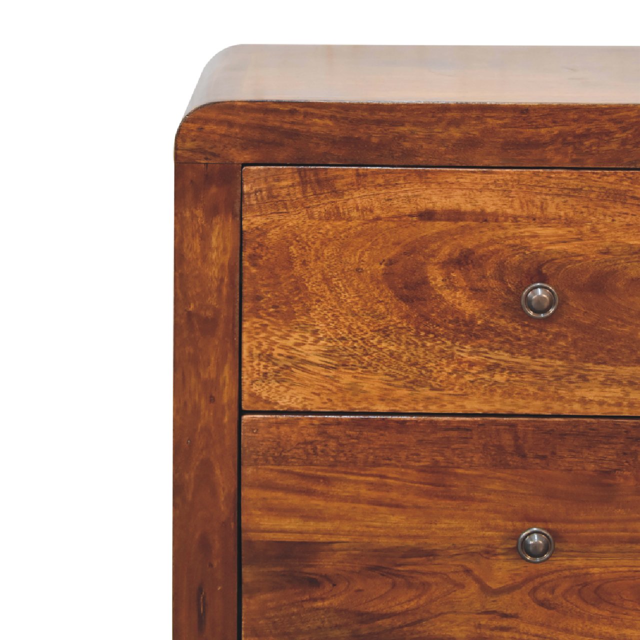 Thai 3 Drawer Bedside Table Mango Wood
