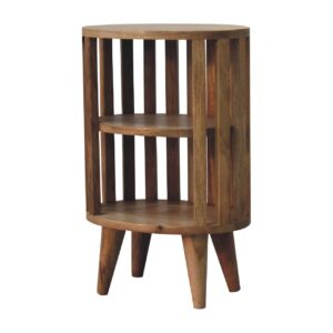 Kaiula Double Shelf Oak Mango Wood Bedside Table