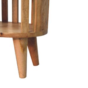 Kaiula Double Shelf Oak Mango Wood Bedside Table