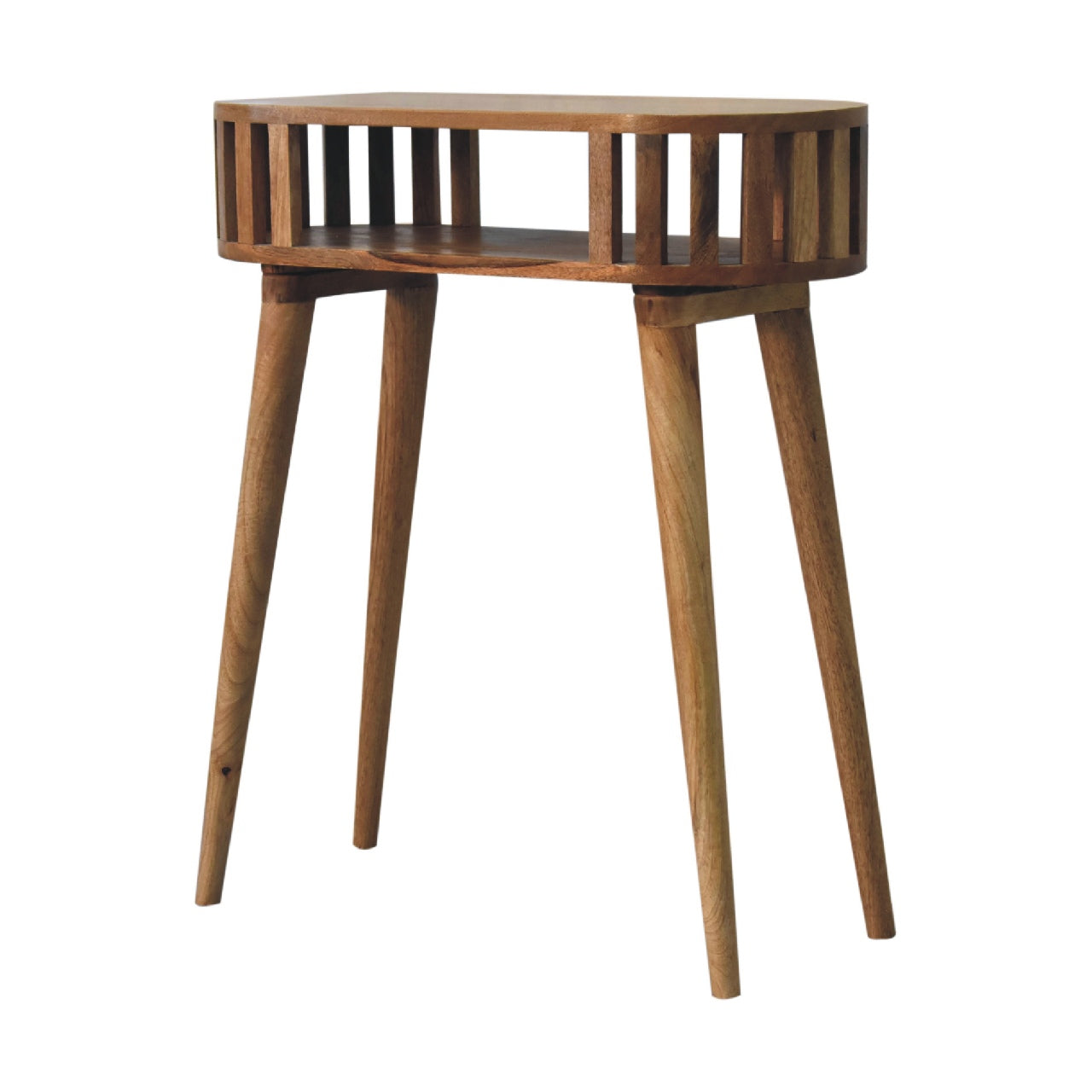 Kailua Slated Mango Wood Open Console Table