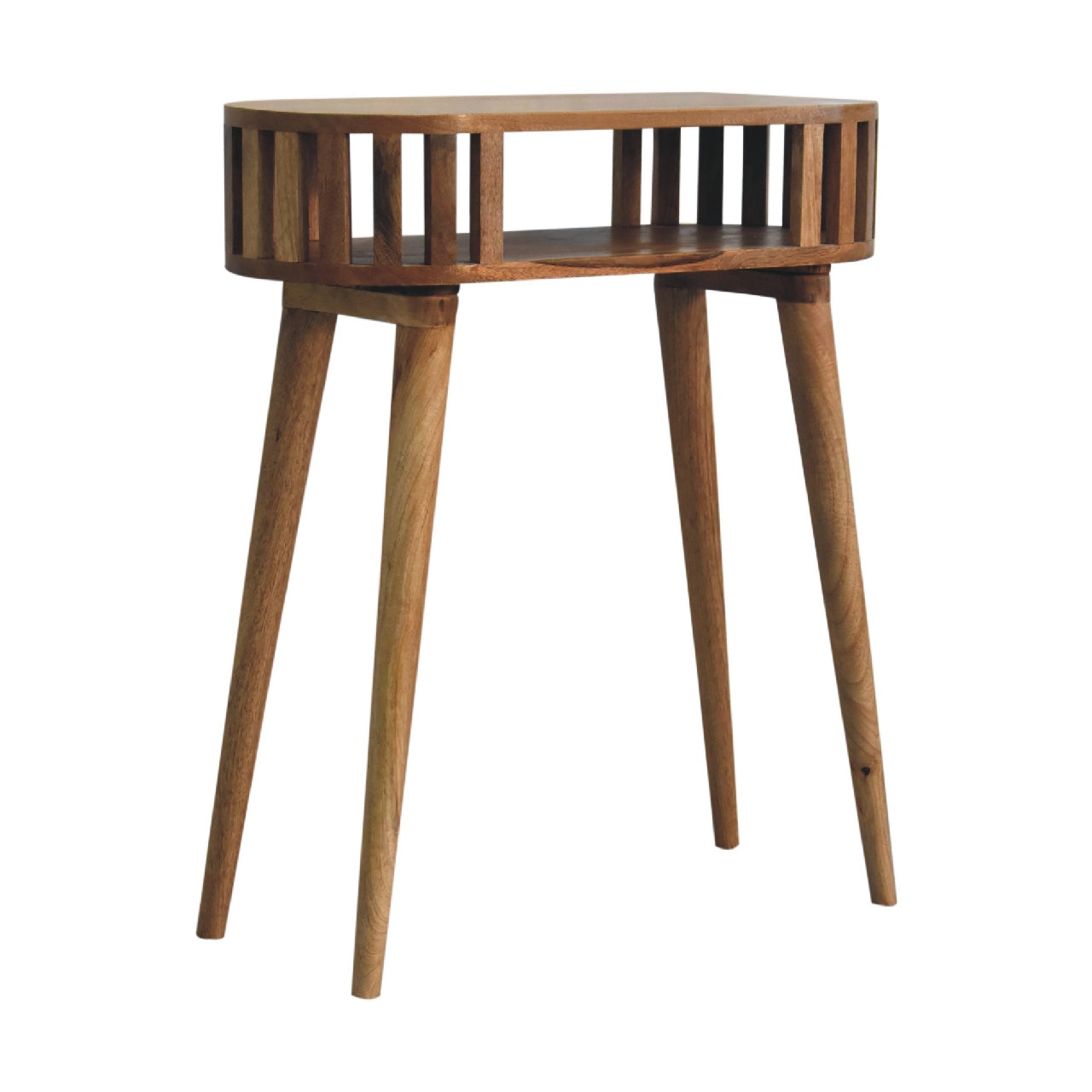 Kailua Slated Mango Wood Open Console Table