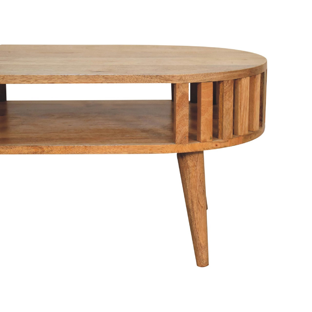 Kaunakakai Slatted Mango Wood Coffee Table