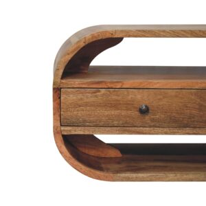 Concarneau 2 Drawer Open Shelves Curved Edge TV Media Unit