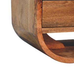 Concarneau 2 Drawer Open Shelves Curved Edge TV Media Unit