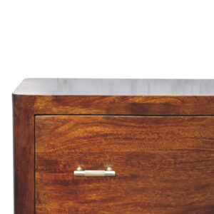 Hana Mango Wood Chest of 3 Drawers T Bar Handles