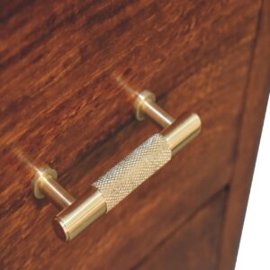 Hana Mango Wood Chest of 3 Drawers T Bar Handles