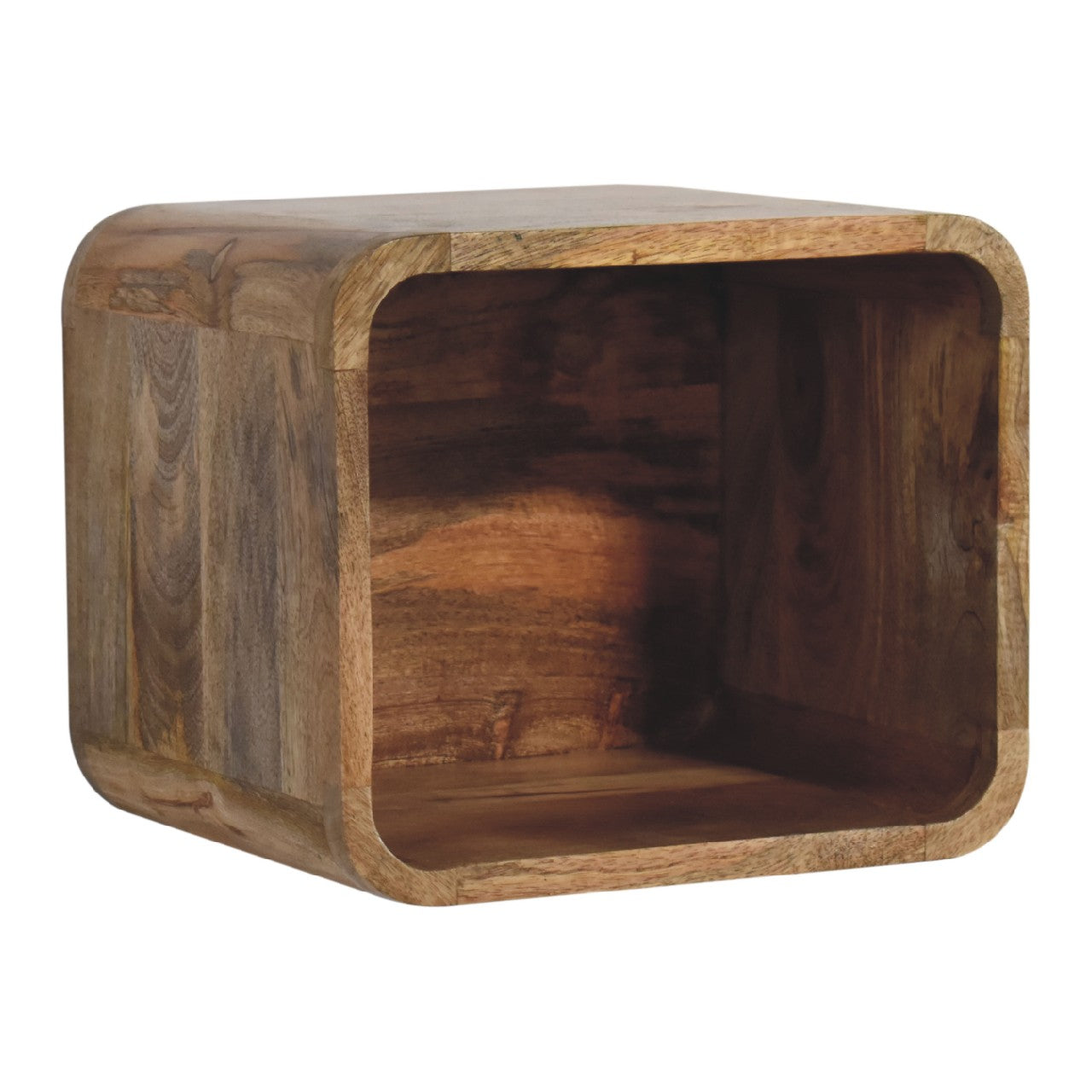 Ulupalakua Oak Mango Wood Floating Open Bedside Table