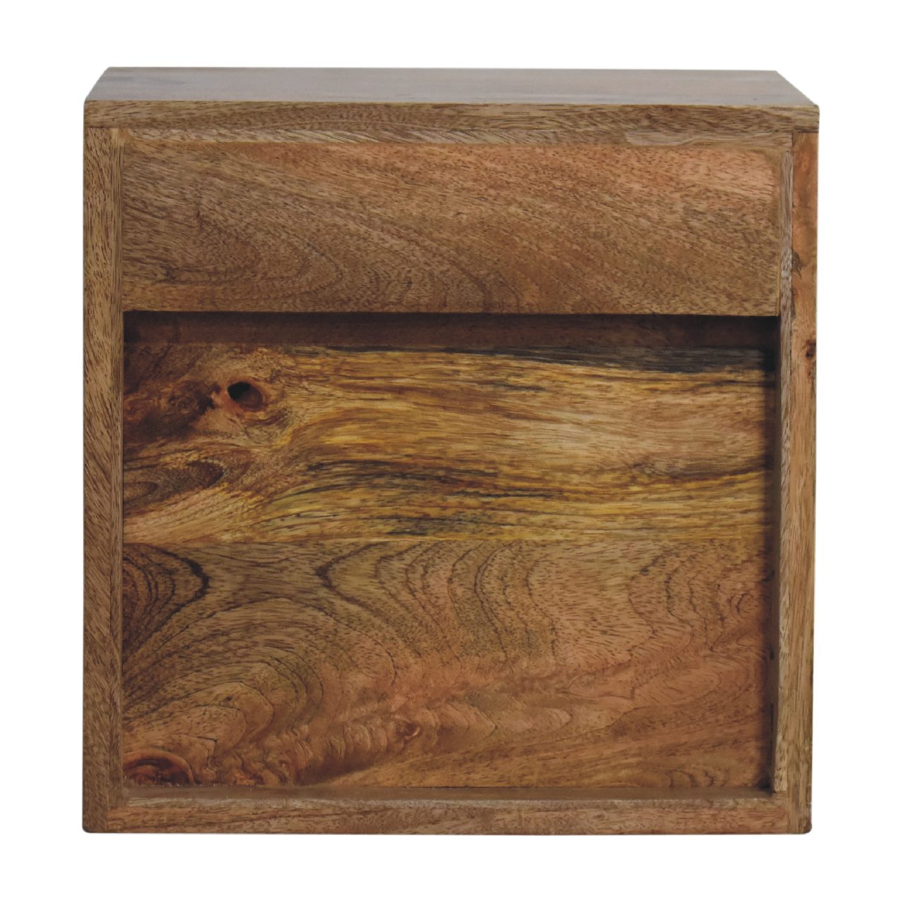 Cernobbio Floating Classic Mid-Century Mango Wood Bedside Table