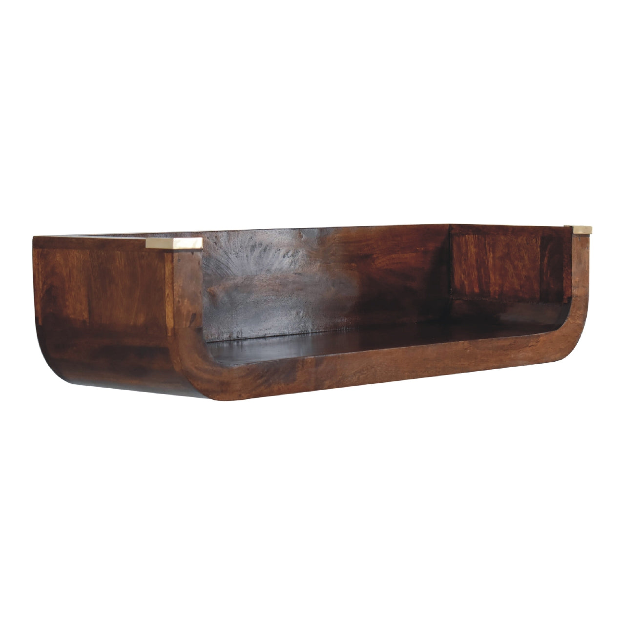 Dinan Chestnut Mango Wood Floating Console Table