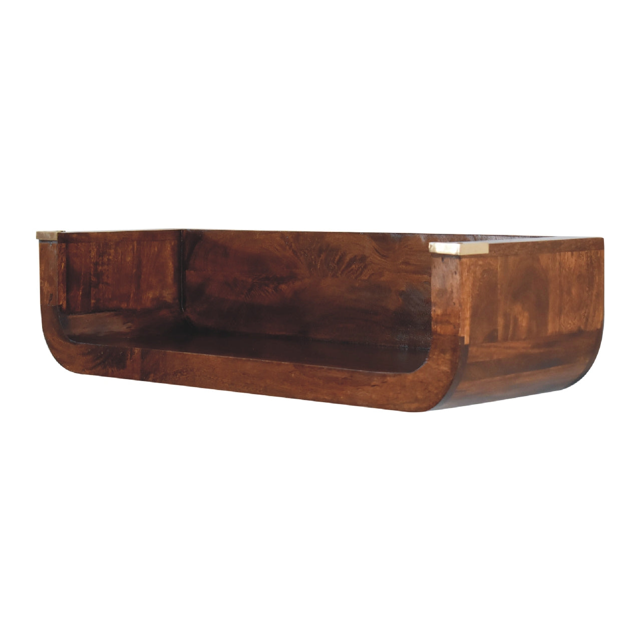 Dinan Chestnut Mango Wood Floating Console Table