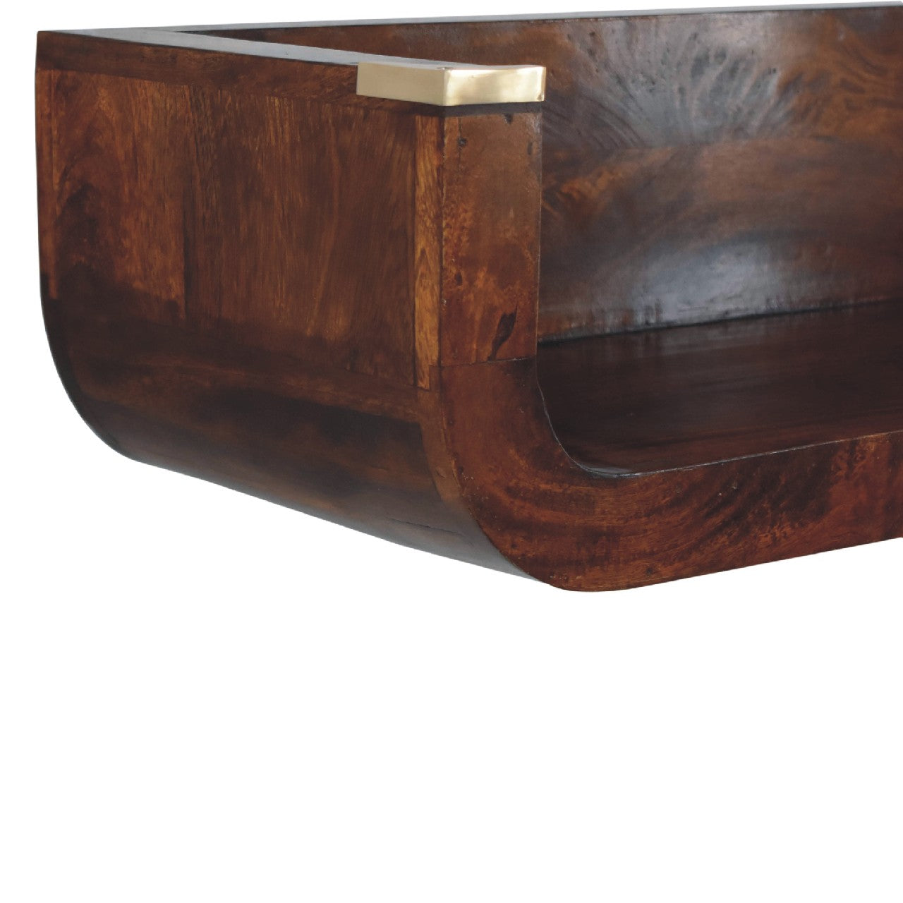 Dinan Chestnut Mango Wood Floating Console Table
