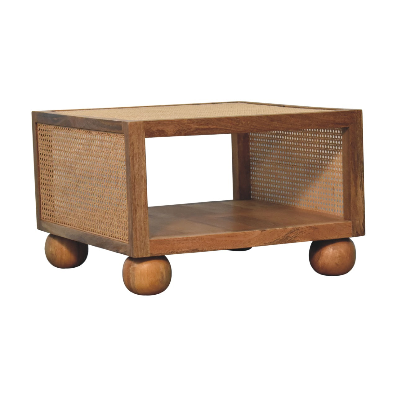 Bayeux Small Coffee Table Mango Wood Ball Feet