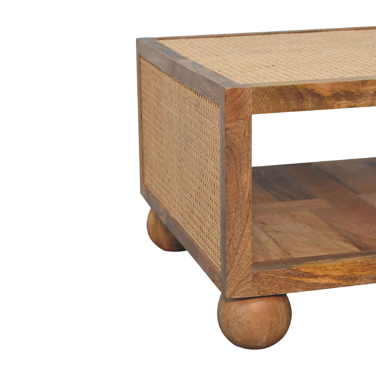 Bayeux Small Coffee Table Mango Wood Ball Feet