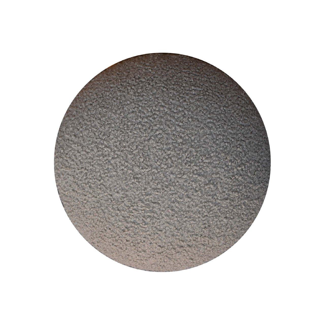 Domme Grey Boucle Mushroom Shaped Footstool
