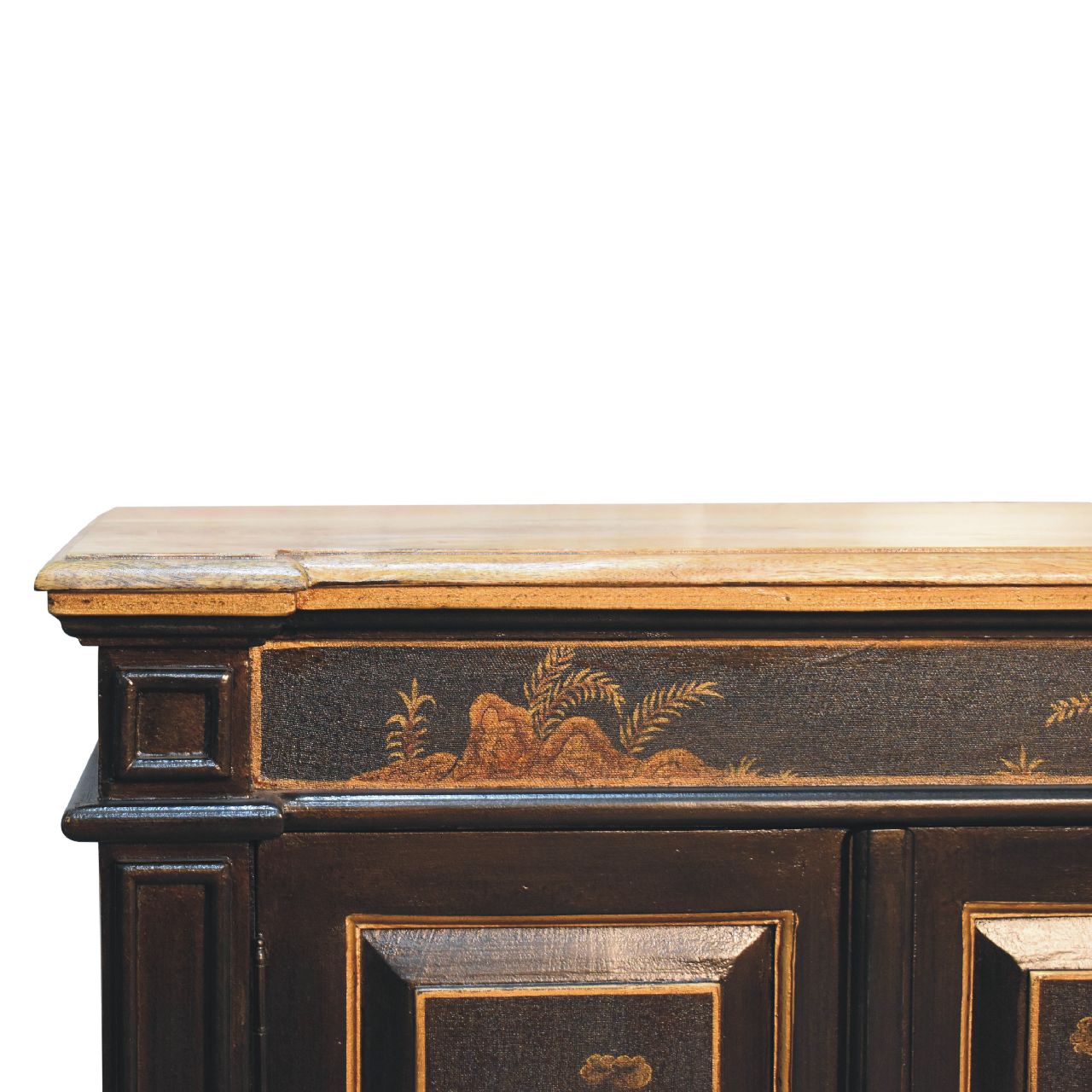 Matera Oriental Mango Wood Wine Cabinet