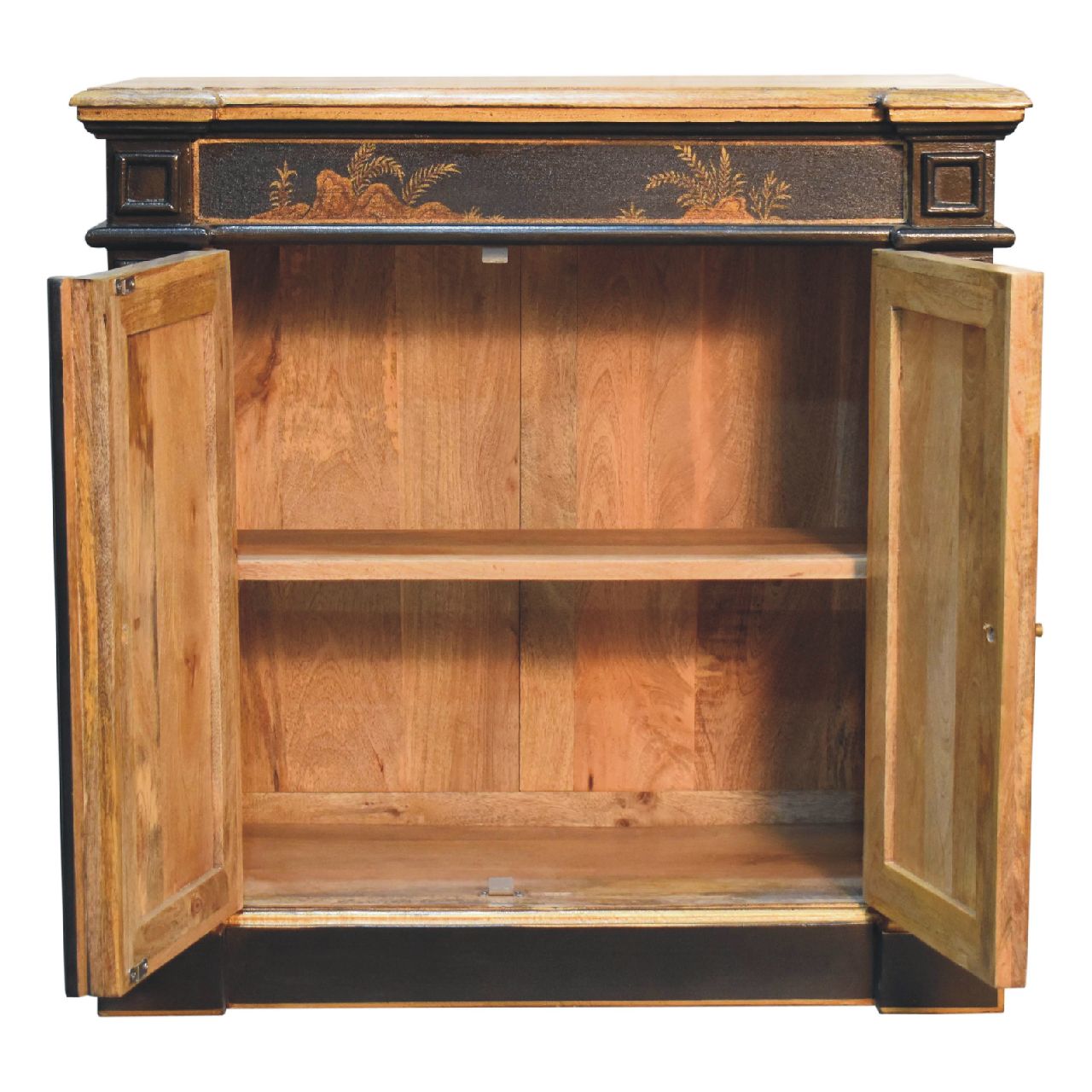 Matera Oriental Mango Wood Wine Cabinet