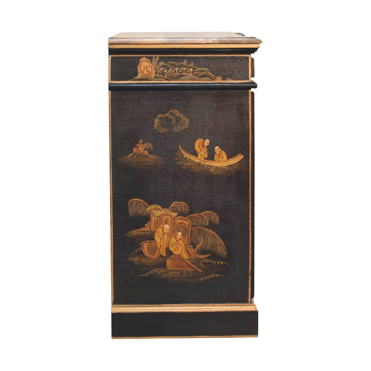 Matera Oriental Mango Wood Wine Cabinet