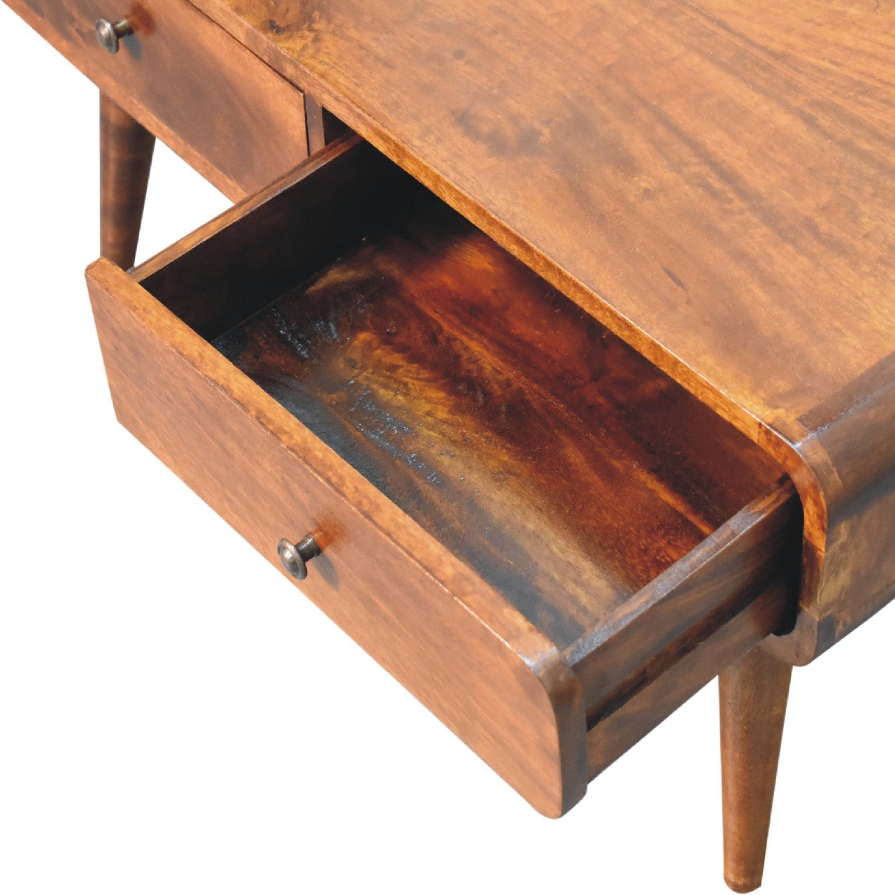 Ribeauville Chestnut Mango Wood Coffee Table 2 Drawers