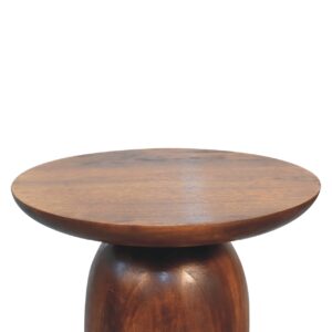 Reims Little Chestnut Mango Wood Round Side Table