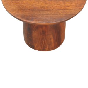 Reims Little Chestnut Mango Wood Round Side Table