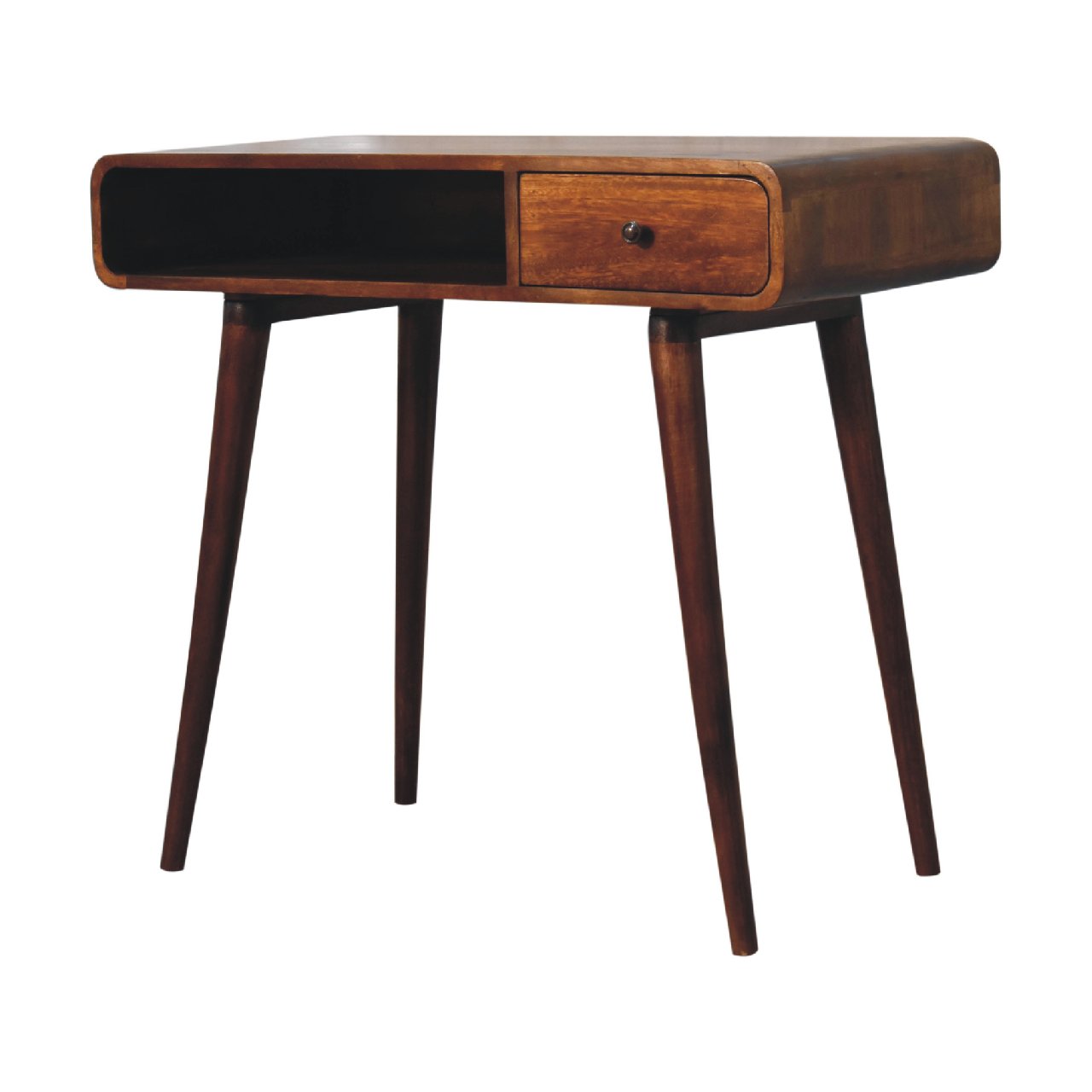 Ostuni Curved Chestnut Writing Desk
