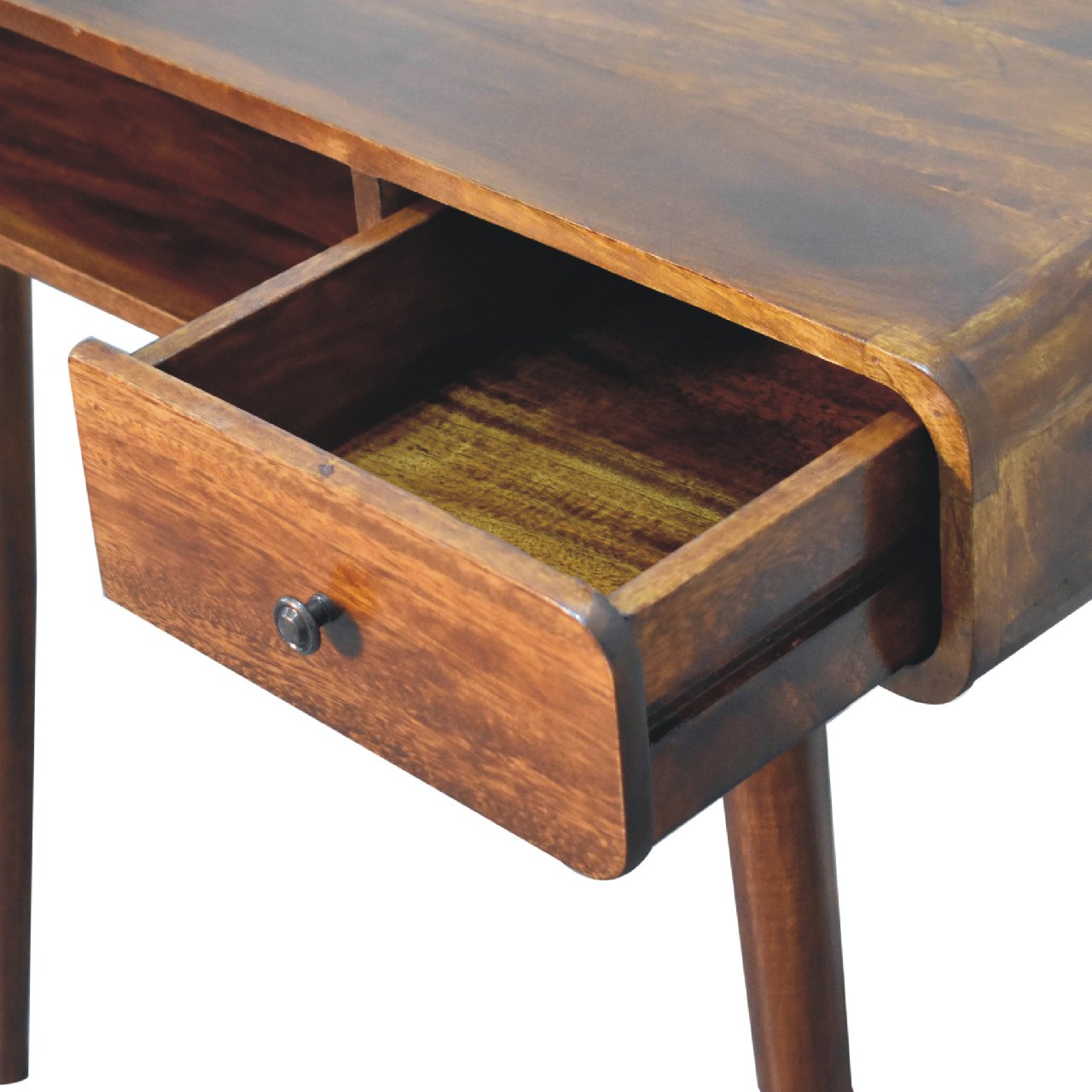 Ostuni Curved Chestnut Writing Desk