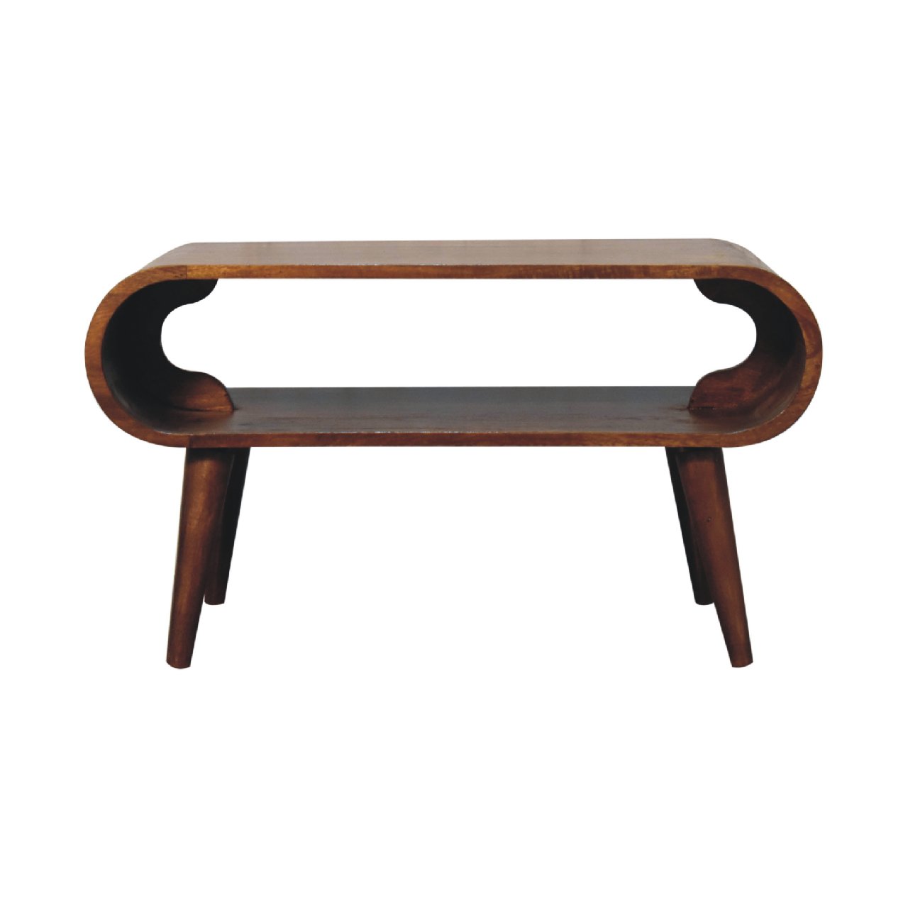 Kalapana Chestnut Mango Wood Open Coffee Table