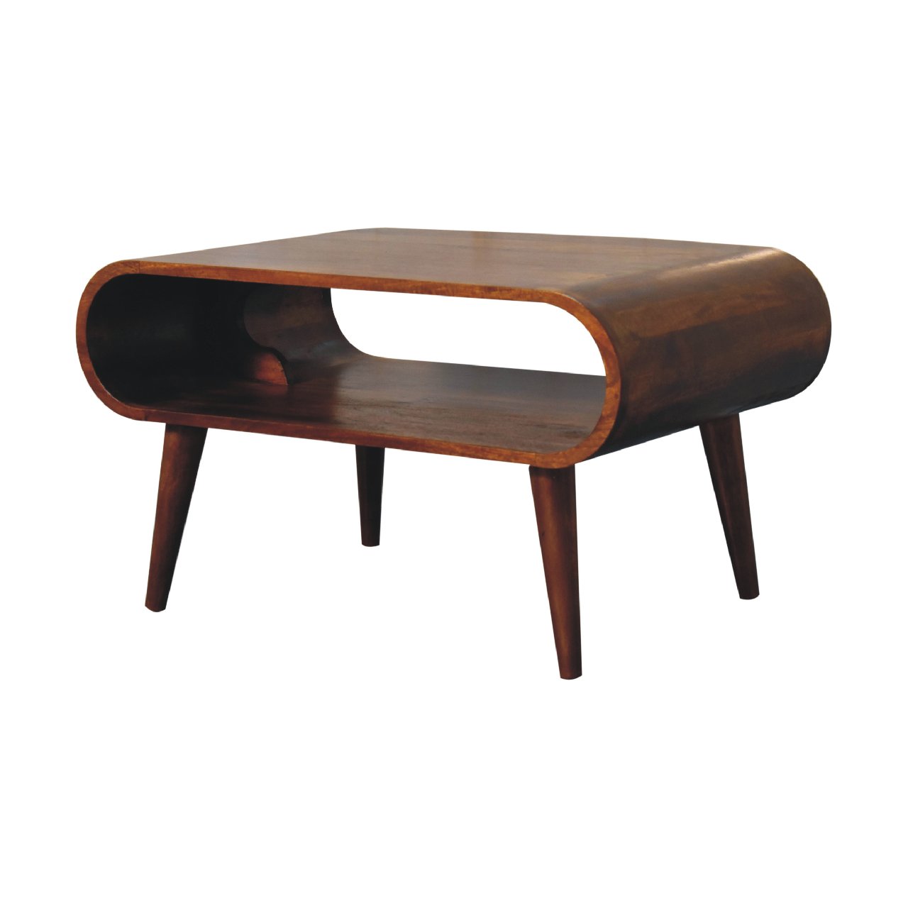 Kalapana Chestnut Mango Wood Open Coffee Table