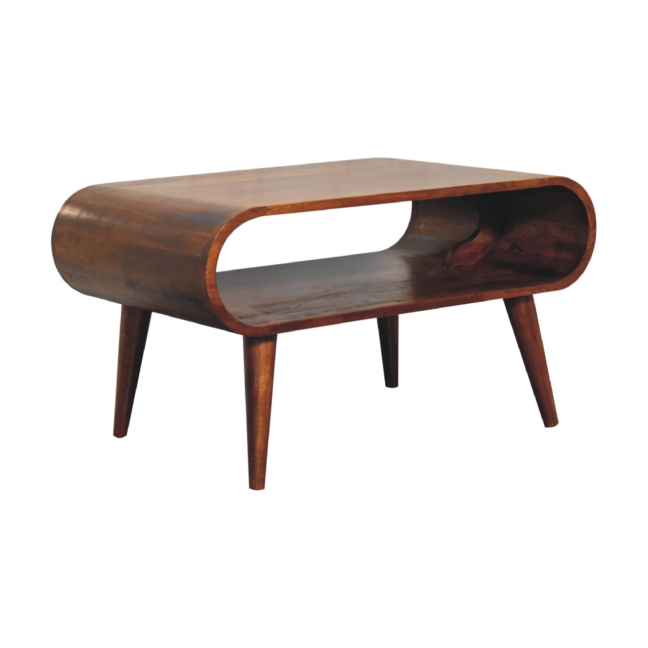 Kalapana Chestnut Mango Wood Open Coffee Table