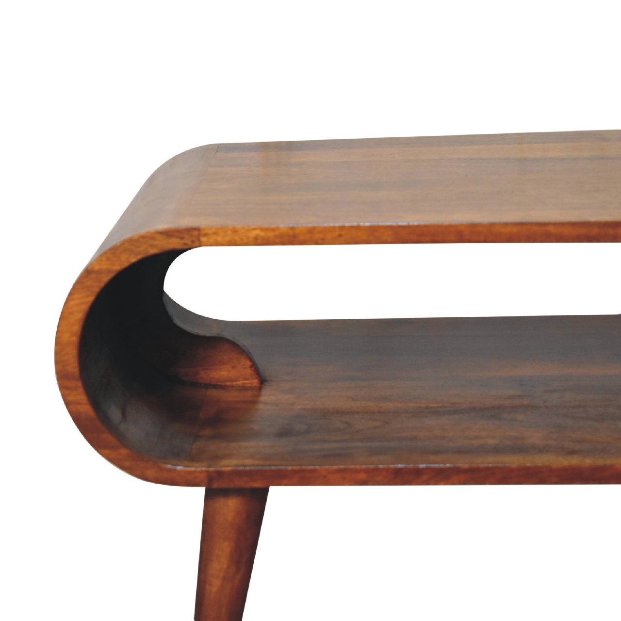 Kalapana Chestnut Mango Wood Open Coffee Table