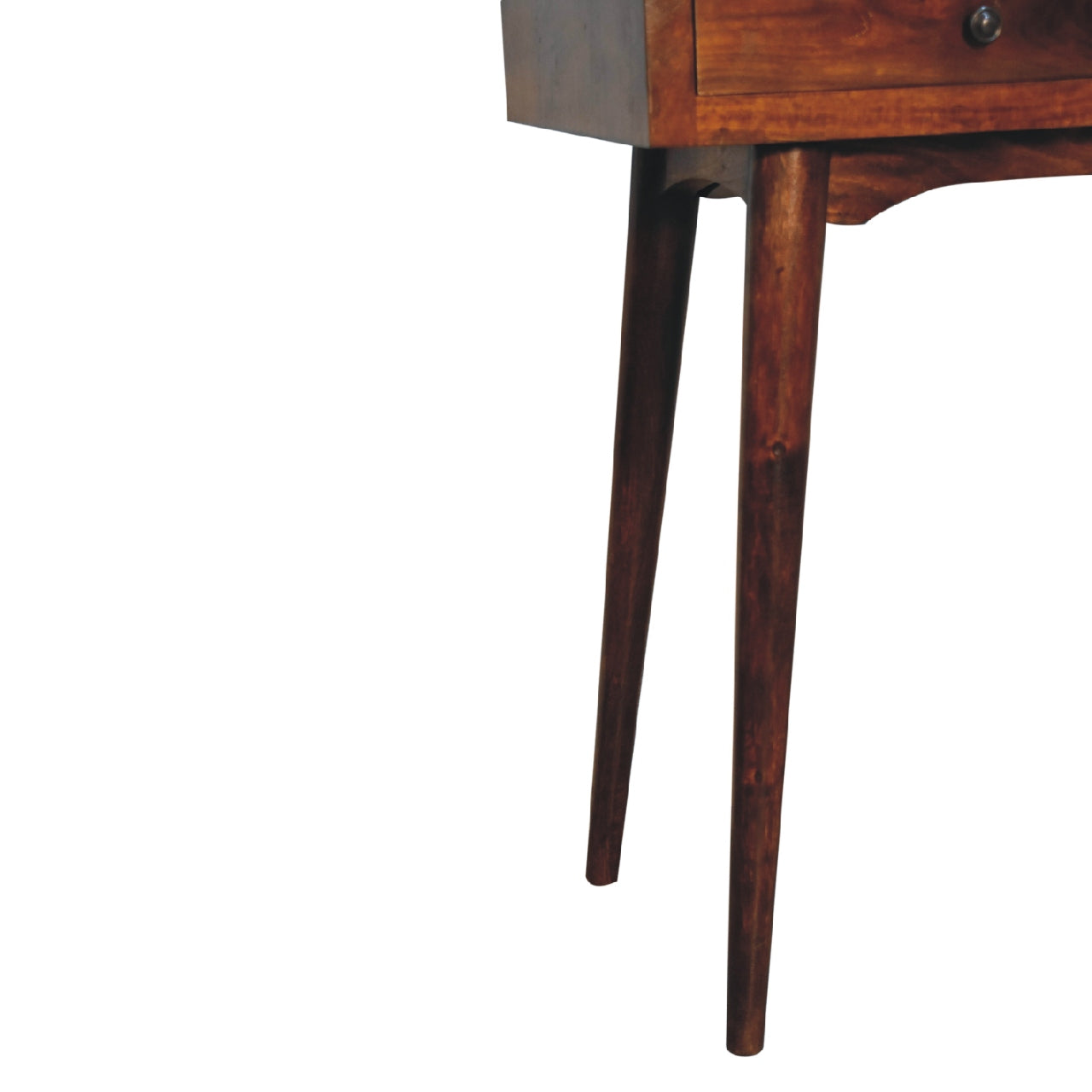 Kealakekua Chestnut Mango Wood Hallway 2 Drawer Console Table
