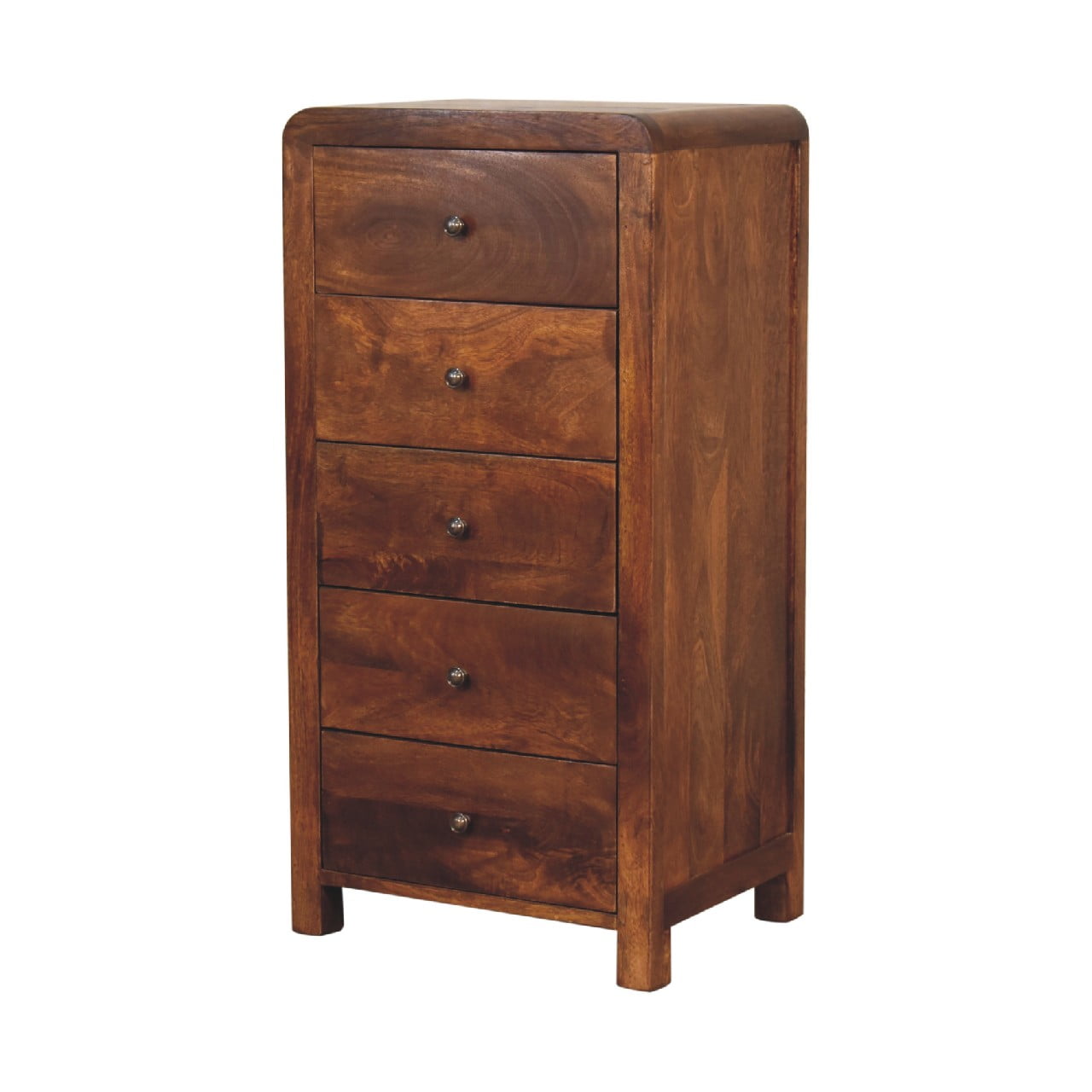Tropea Mango Wood Tallboy Storage Cabinet