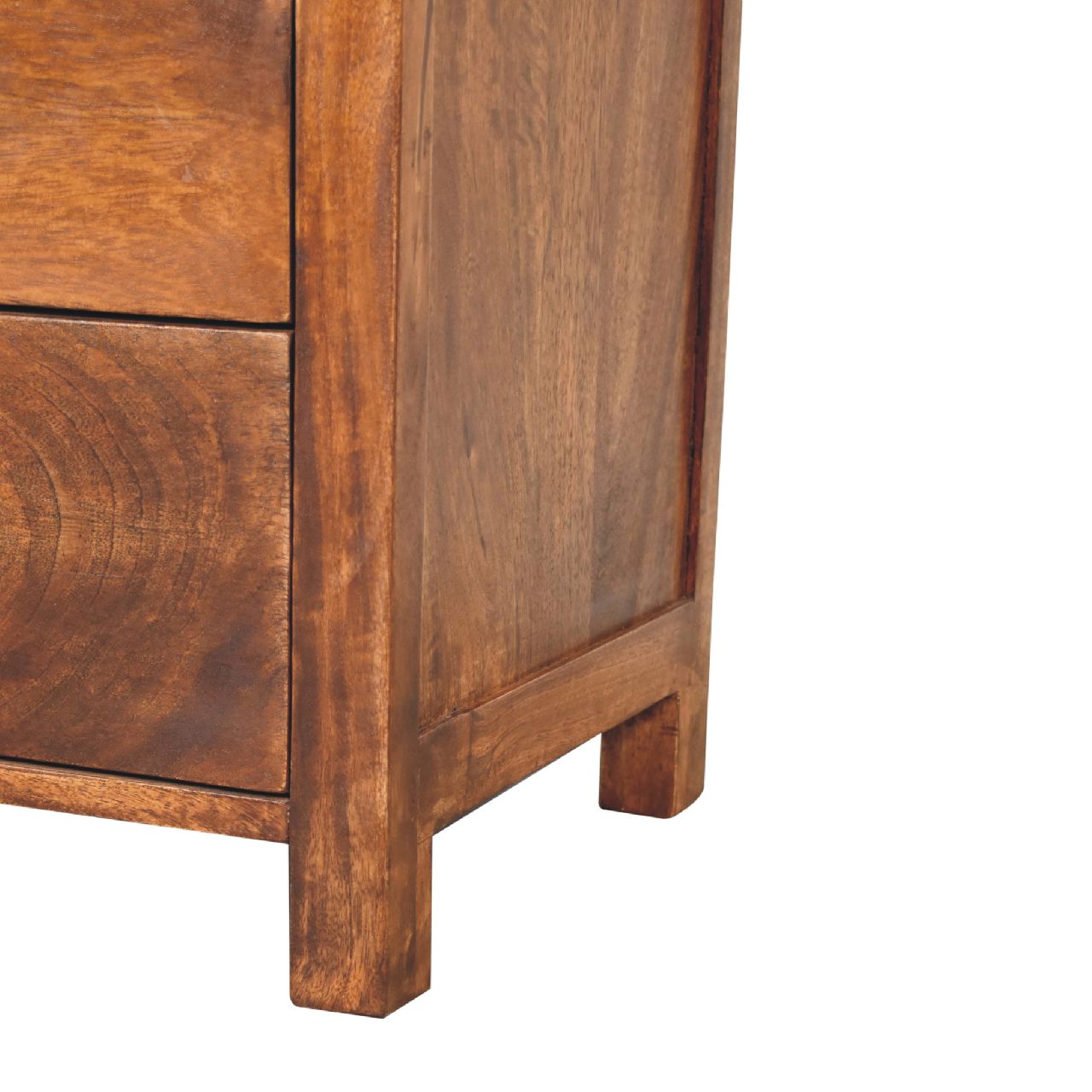 Tropea Mango Wood Cabinet 4 Drawers 1 Door
