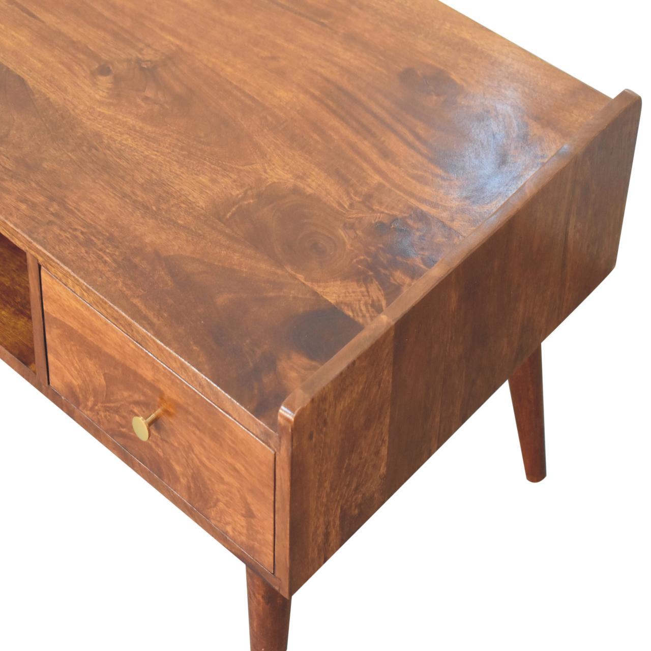 Volterra Chestnut Elevated Mango Wood TV Media Unit