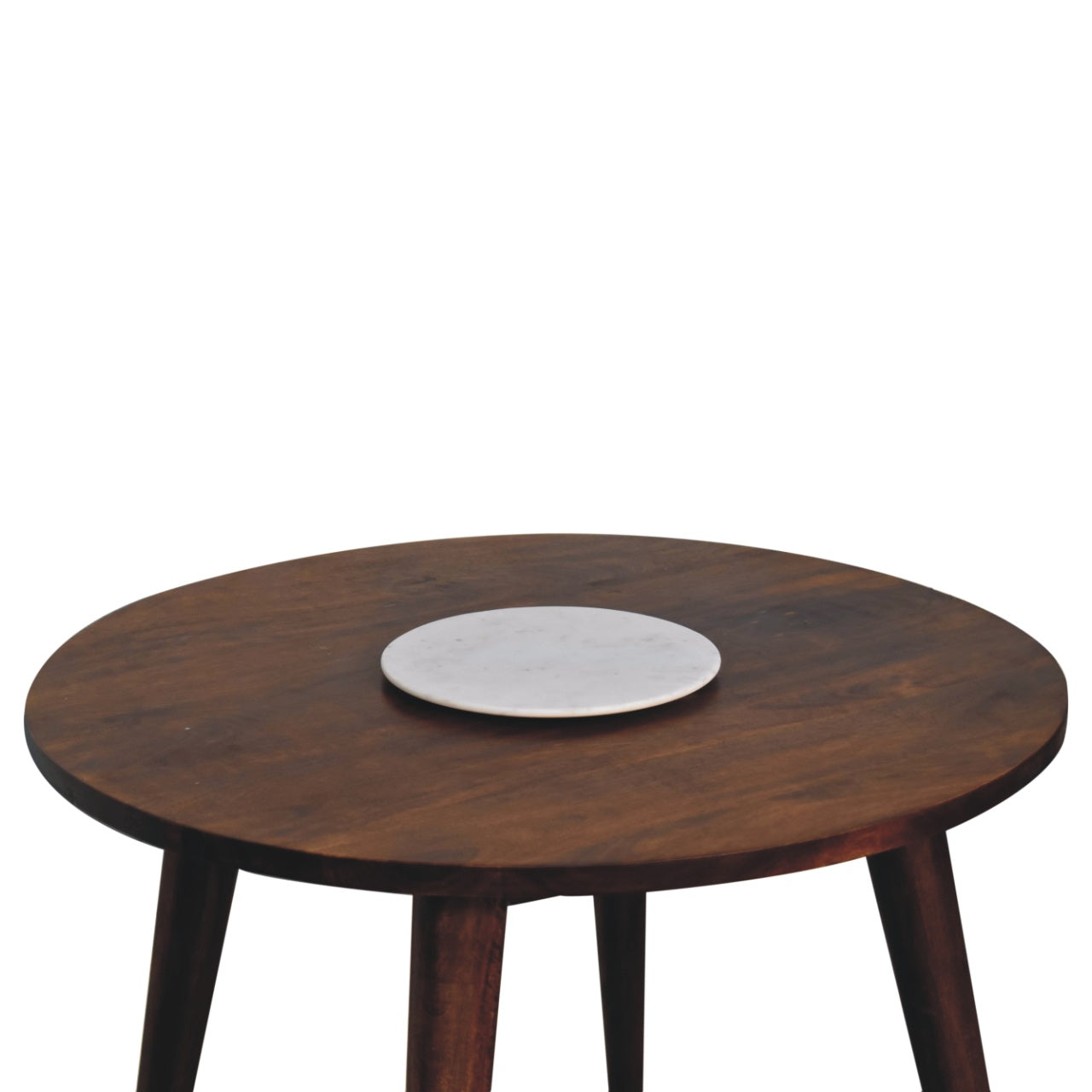 Sirmione Chestnut Round Nordic Dining Table