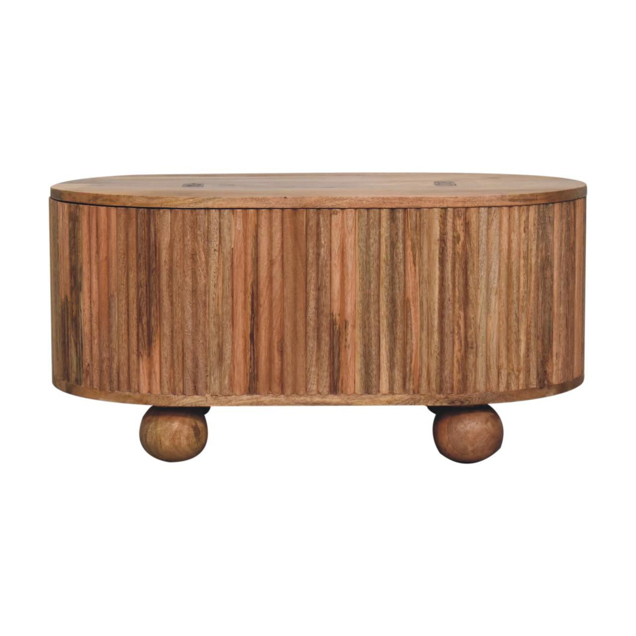 Cernobbio Mango Wood Coffee Table with Storage Lid