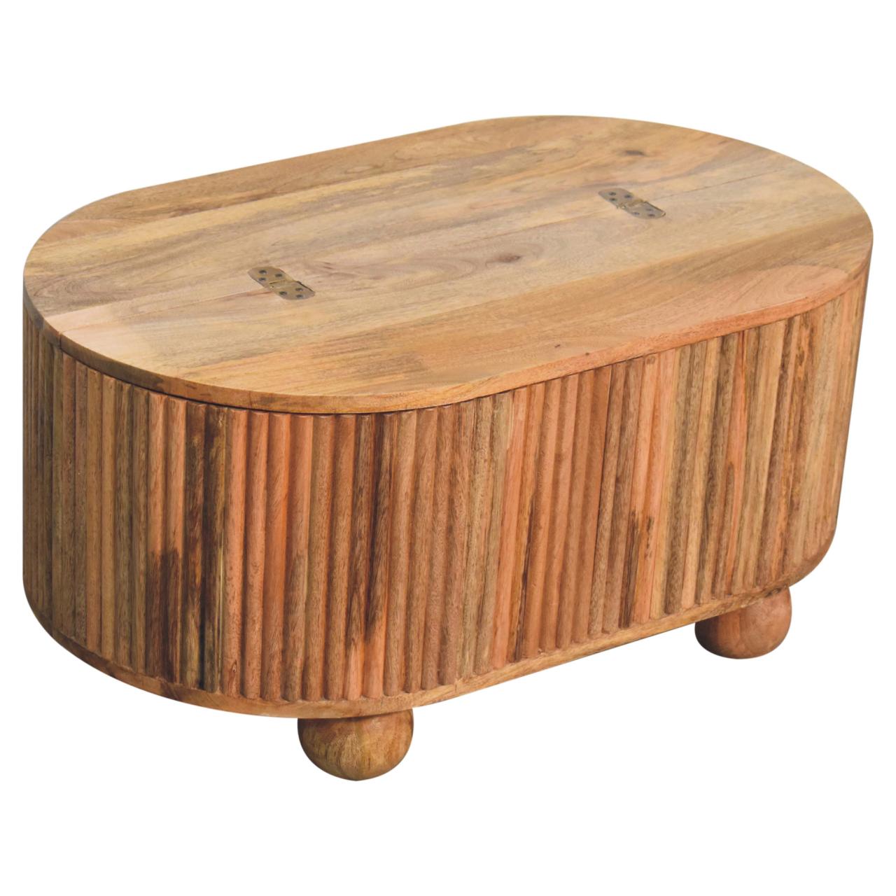 Cernobbio Mango Wood Coffee Table with Storage Lid