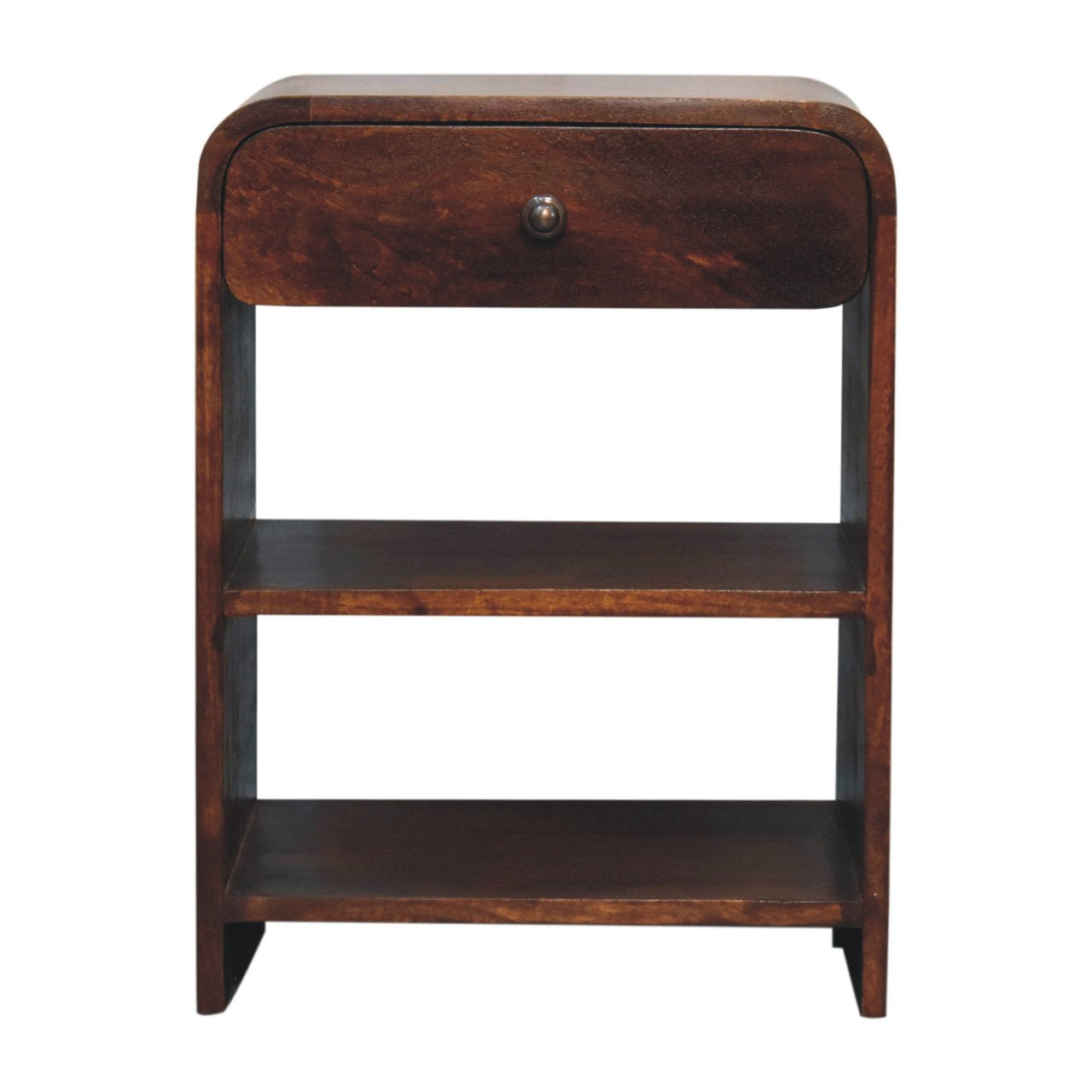 Salo Open Oak Solid Mango Wood Bedside Table